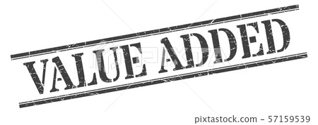 value added stamp. value added square grunge sign. - Stock Illustration ...