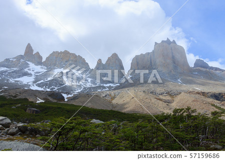 French Valley landscape, Torres del Paine, Chile 57159686