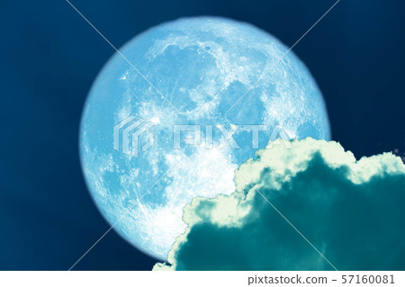 super harvest blue moon back on silhouette cloud super harvest blue moon back on silhouette cloud 57160081