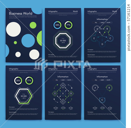 Modern infographic vector concept. Business graphics brochures. Modern infographic vector concept. Business graphics brochures. 57161214