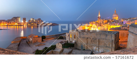 Valletta Skyline at sunset, Malta Valletta Skyline at sunset, Malta 57161672