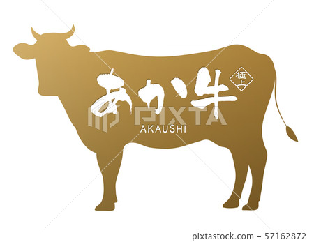 Red cow label Red cow label 57162872