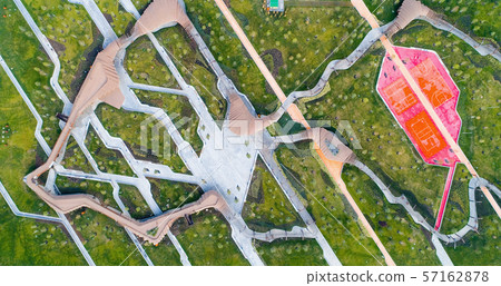 A view from above of the new park "Tyufelyov A view from above of the new park "Tyufelyov 57162878