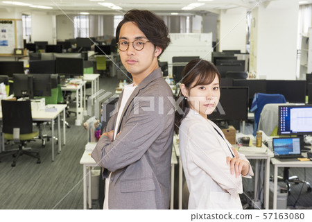 Man and woman, poses, posing 57163080