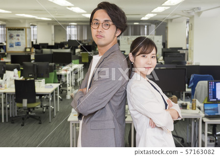Man and woman, poses, posing 57163082