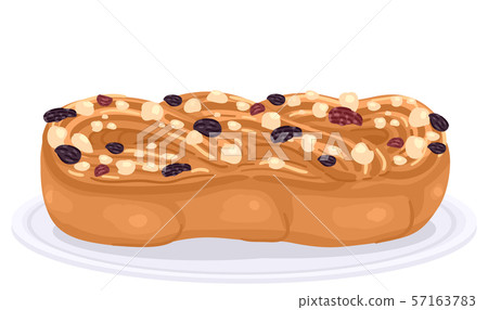 Easter Jewish Babka Illustration Easter Jewish Babka Illustration 57163783