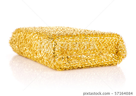 Kitchen cleaning sponge isolated on white 57164084