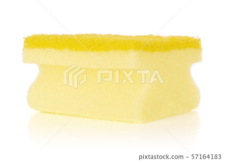 Kitchen cleaning sponge isolated on white 57164183