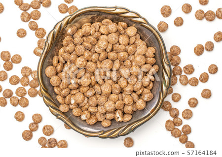 Choco balls cereal isolated on white 57164184