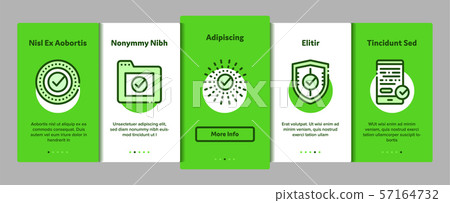 Approved Elements Vector Onboarding - Stock Illustration [57164732] - PIXTA