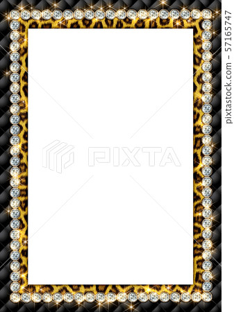 Leopard print and diamond frame Leopard print and diamond frame 57165747