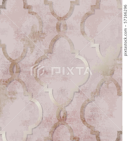Arabic golden rose ornament pattern background - Stock Illustration ...