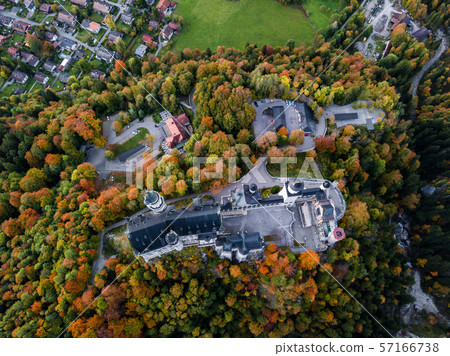 Amazing aerial view on Neuschwanstein. Bavaria, Germany. 57166738