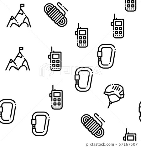 Alpinism Seamless Pattern Vector Alpinism Seamless Pattern Vector 57167507