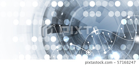 Abstract DNA technology. Science medical concept. Abstract DNA technology. Science medical concept. 57168247