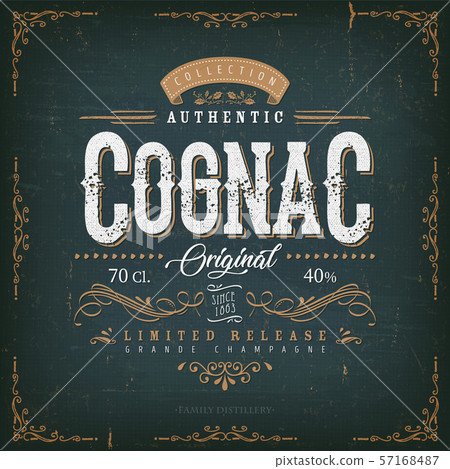 Vintage Cognac Label For Bottle 57168487