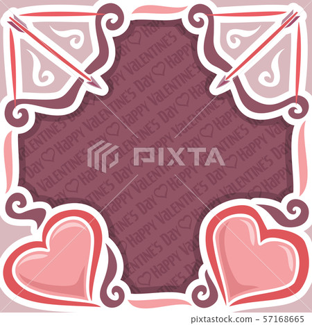 Vector frame for Valentine's Day Vector frame for Valentine's Day 57168665