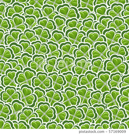 Vector clover seamless pattern - Stock Illustration [57169009] - PIXTA