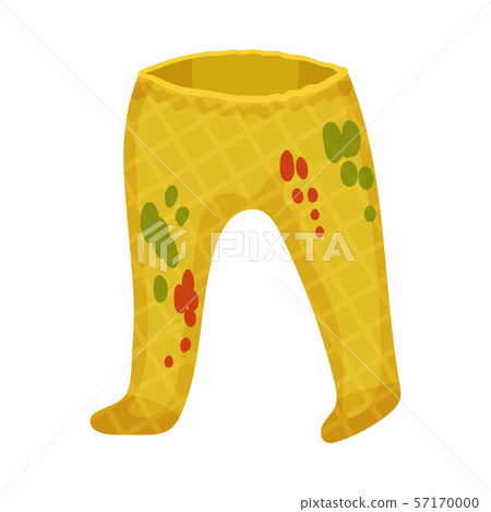 Dirty yellow romper. Vector illustration on a white background. 57170000