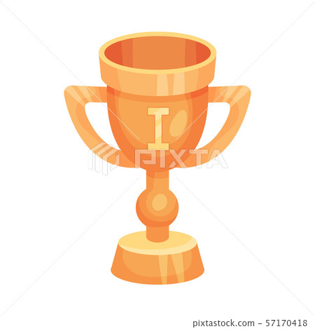 Winner cup. Vector illustration on a white background. Winner cup. Vector illustration on a white background. 57170418