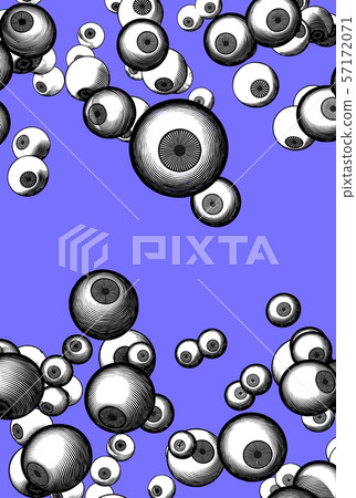 Eye Engraved Pattern Engraving eyes pattern with blank space BG - Stock Illustration ...