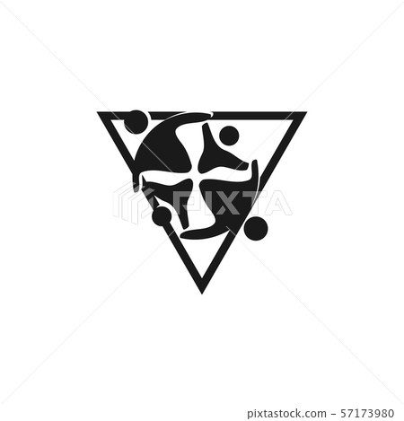 Commitment Teamwork Together Business Black Logo 57173980