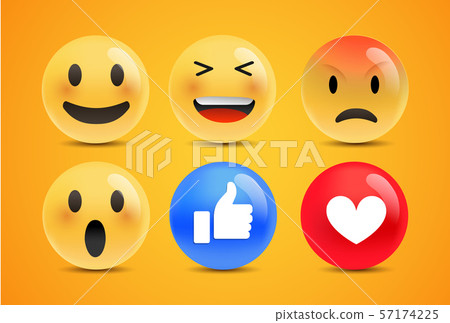 Emoji Faces Icons Vector Design Bad Stock Vector (Royalty Free