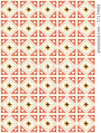 紅色方塊連續幾何圖形背景藝術圖 57174668