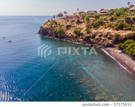Jemeluk Bay, Amed. Amed is fast becoming a popular tourist destination in Bali, Indonesia. Set in 57175652