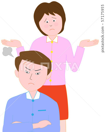 Trouble in the home - Stock Illustration [57175955] - PIXTA