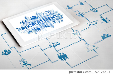 Human Resources and People Networking Concept. 57176304