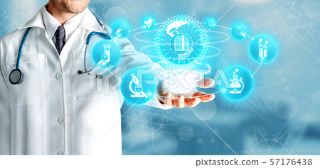 Doctor with Medical Healthcare Research Concept 57176438