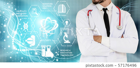 Doctor with Medical Healthcare Research Concept Doctor with Medical Healthcare Research Concept 57176496