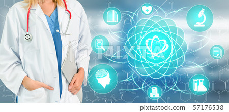 Doctor with Medical Healthcare Research Concept 57176538