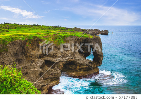 landscape of cape manzamo, okinawa, japan landscape of cape manzamo, okinawa, japan 57177883