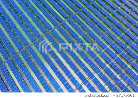 solar panels shot by drone 57179501