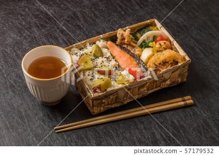 Japanese style famous lunch box (bento) 57179532