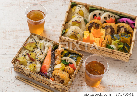 Japanese style famous lunch box (bento) 57179541