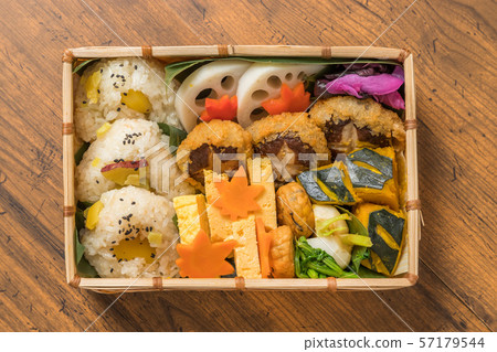 Japanese style famous lunch box (bento) 57179544