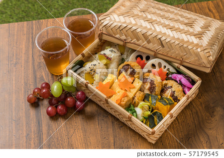 Japanese style famous lunch box (bento) 57179545