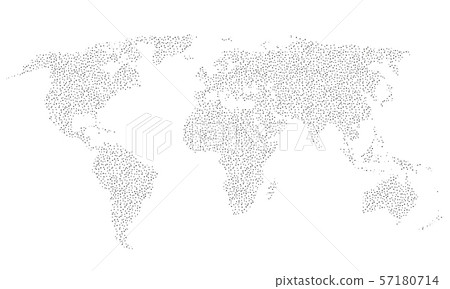 Doodle world map sketch. Planet Earth sketch - Stock Illustration ...