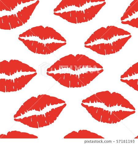 Lips seamless pattern. 57181193