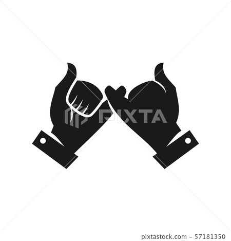 Commitment Teamwork Together Business Black Logo Commitment Teamwork Together Business Black Logo 57181350