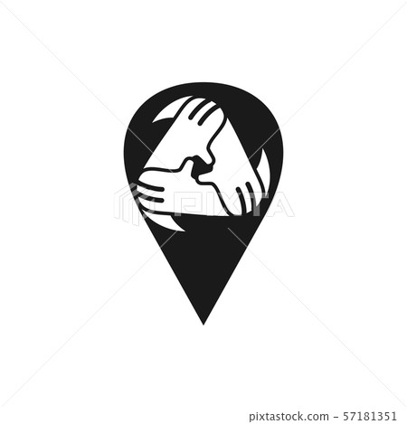 Commitment Teamwork Together Business Black Logo Commitment Teamwork Together Business Black Logo 57181351