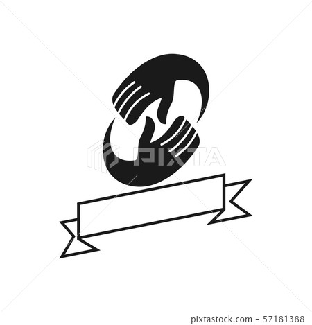 Commitment Teamwork Together Business Black Logo Commitment Teamwork Together Business Black Logo 57181388