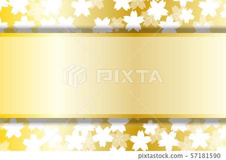 傳染媒介例證日本式背景材料牆紙，佐倉開花，春天，盛開，觀看的櫻花，標題空間，自由，自由大小 57181590