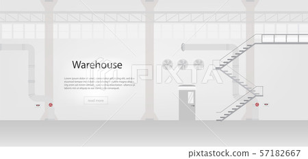 Factory interior banner 57182667