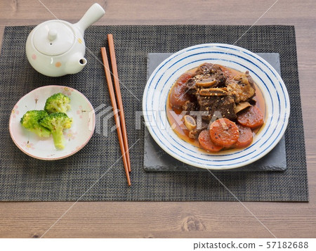 Korean food beef ribs 57182688