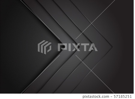 Abstract black arrow layer direction overlap with circle mesh pattern blank space design modern futuristic background vector illustration. 57185251