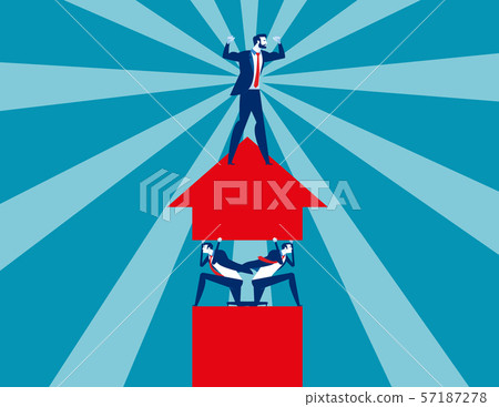 Employee and Manager. Concept business vector 57187278